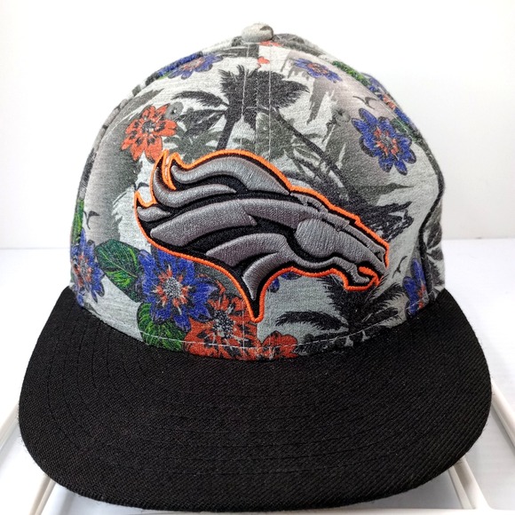 New Era Other - Denver Broncos New Era‎ 9FIFTY Floral Snapback Hat Gray Black NFL